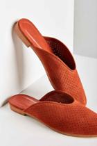 Urban Outfitters Kat Perforated Slide,rust,us 8/eu 38