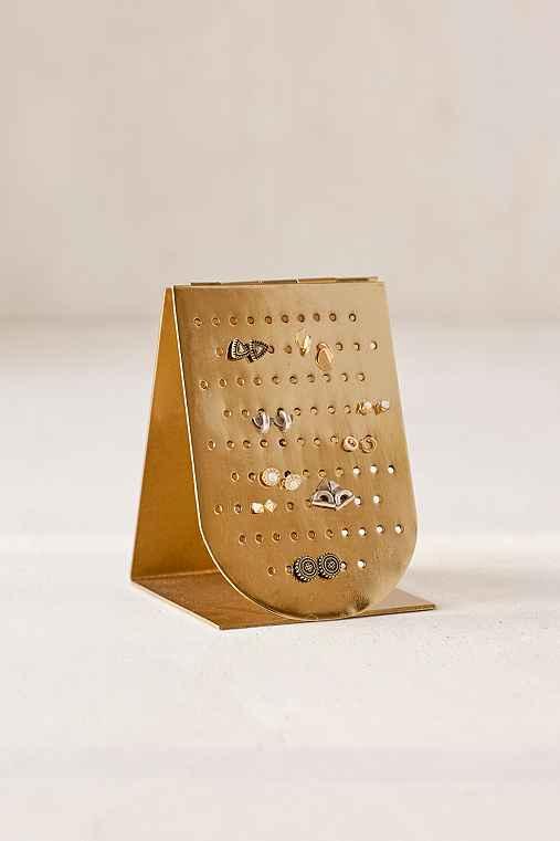 Urban Outfitters Aila Earring Organizer,gold,one Size