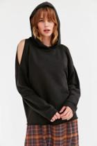 Urban Outfitters Wts Stam Cold Shoulder Hoodie Sweatshirt
