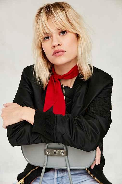 Urban Outfitters The Style Club Love Club Neck Tie Scarf,red,one Size