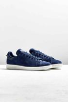 Urban Outfitters Adidas Stan Smith Reflective Heel Sneaker,navy,9