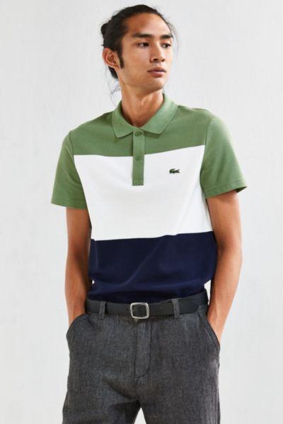Lacoste Colorblock Textured Pique Polo Shirt
