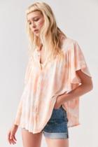 Ecote Desiree Button-front Blouse