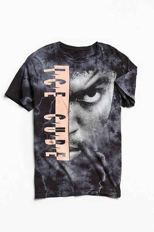 Urban Outfitters Ice Cube Jumbo Wash Tee,black Multi,xl