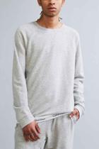 Urban Outfitters Calvin Klein Modern Cotton Lounge Crew Neck Sweatshirt,grey,m