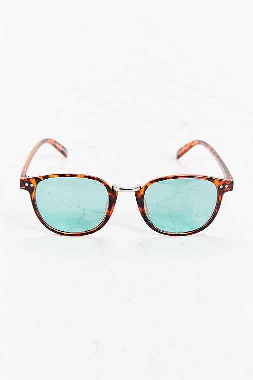 Urban Outfitters Refined Round Sunglasses,brown,one Size