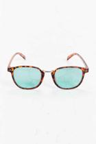 Urban Outfitters Refined Round Sunglasses,brown,one Size