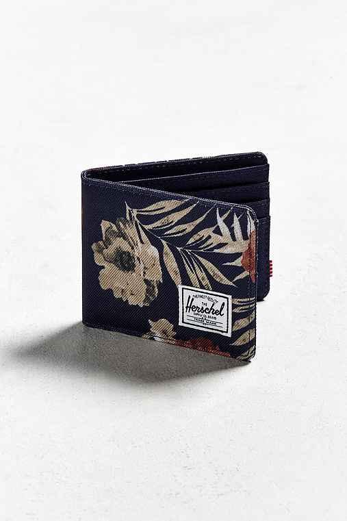 Urban Outfitters Herschel Supply Co. Roy Bi-fold Wallet,floral Multi,one Size
