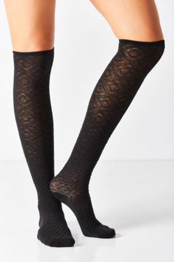 Urban Outfitters Mixed Geo Over-the-knee Sock