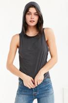 Silence + Noise Naomi Hooded Muscle Tank Top