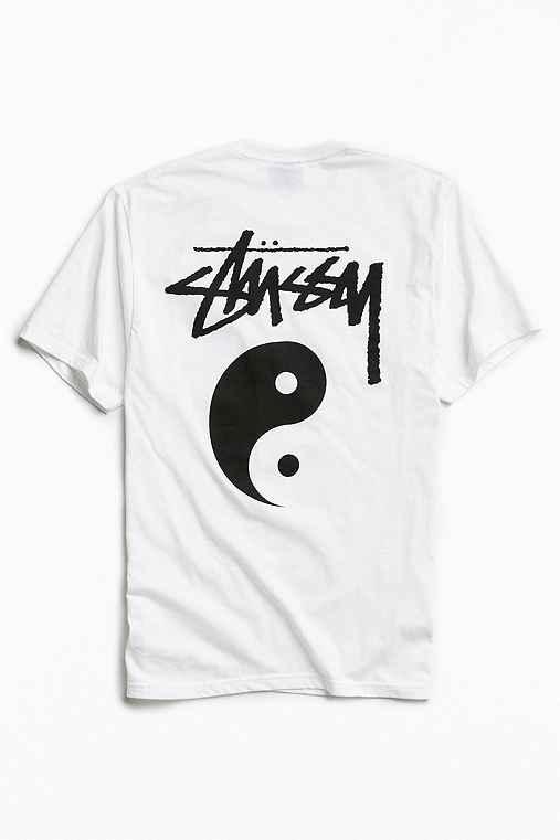 Urban Outfitters Stussy Stock Yin-yang Tee,white,s