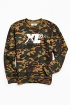 X-large Camo Fleece Crew Neck Sweatshirt