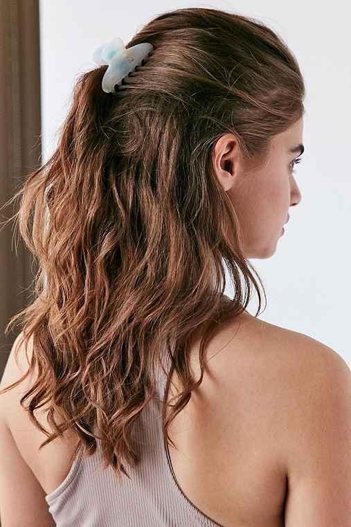 Urban Outfitters Tortoise Claw Hair Clip Set,blue,one Size