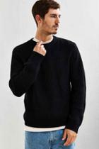 Urban Outfitters Uo Classic Crew Neck Sweater,black,xl