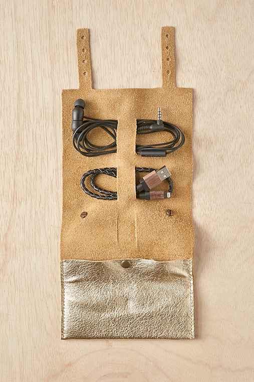 Urban Outfitters This Is Ground Cordito Cord Organizer,gold,one Size