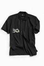 Urban Outfitters Stussy Garage Knit Collar Short Sleeve Button-down Shirt