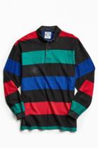 Urban Outfitters Vintage Vintage Gant Black Multi Stripe Rugby Shirt