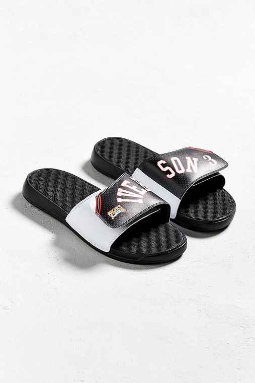 Urban Outfitters Islide Allen Iverson Philadelphia 76ers Retro Sandal,black,11