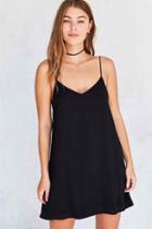 Urban Outfitters Kimchi Blue Lace Bandeau Back Mini Slip Dress,black,m