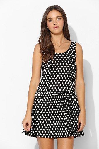 Coincidence & Chance Polka Dot Drop-waist Dress
