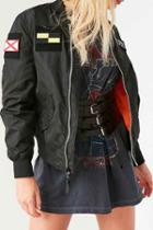 Urban Outfitters Alpha Industries L-2b Patched Bomber Jacket,black,xs