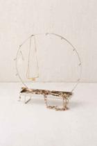 Urban Outfitters Etched Metal Jewelry Stand,silver,one Size