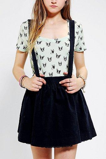 Coincidence & Chance Corduroy Suspender Skirt
