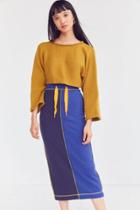 Without Walls Bdg Alex Thermal Patchwork Midi Skirt