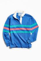 Urban Outfitters Vintage Vintage Lands End Periwinkle Pastel Stripe Rugby Shirt