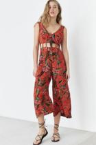 Urban Outfitters Ecote Saraphina Cutout Button-front Jumpsuit