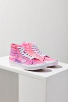 Vans X Uo Design Neon Pink Painted Sk8-hi Sneaker