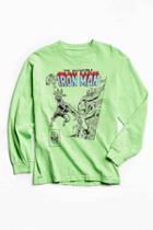 Urban Outfitters Kostas Seremetis X Marvel Iron Man Long Sleeve Tee,mint,xl