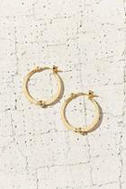Urban Outfitters Delicate Hammered Hoop Earring,gold,one Size