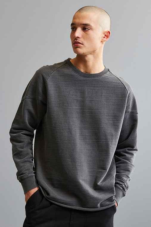 Urban Outfitters Neuw Raw Crew Neck Sweatshirt,black,s
