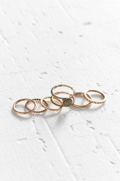 Urban Outfitters Moonstone Ring Pack