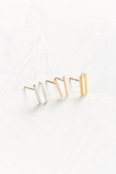 Urban Outfitters Miles Bar Post Earring Set