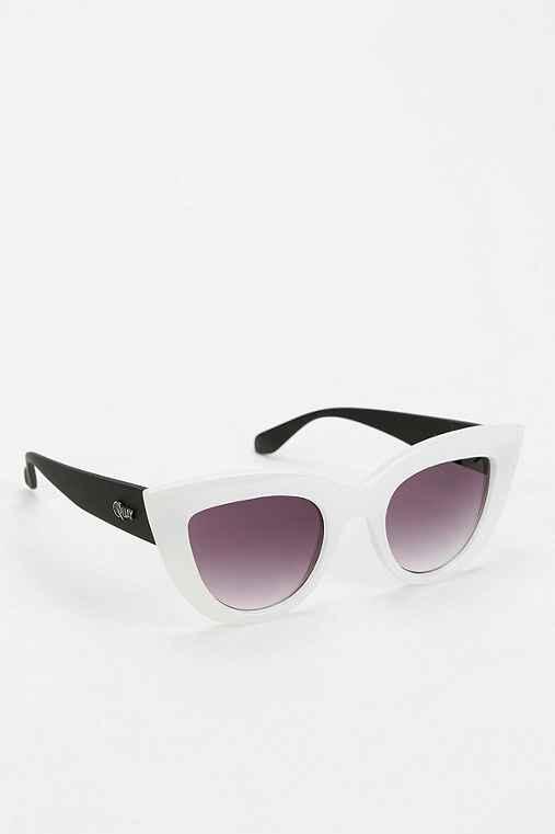 quay Kittie Cat-eye Sunglasses,white,one Size