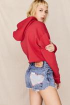 Uo Design X Urban Renewal Vintage Levi's Heart Patch Short