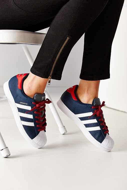 Urban Outfitters Adidas Superstar Varsity Jacket Pack Sneaker,navy,w 6.5/m 5.5