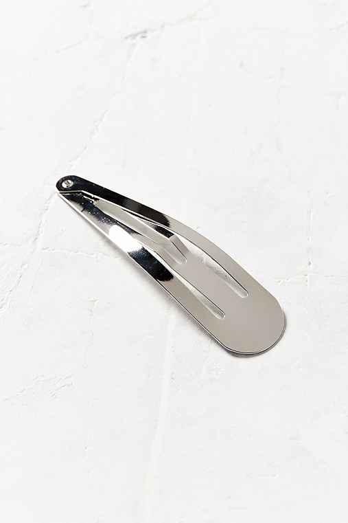 Urban Outfitters Oversized Flip Hair Clip,silver,one Size