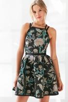 Urban Outfitters Kimchi Blue Hidden Dragon Jacquard Mini Dress