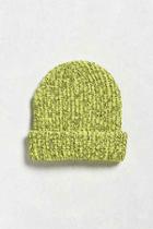 Urban Outfitters Uo Lumberjack Beanie,yellow,one Size
