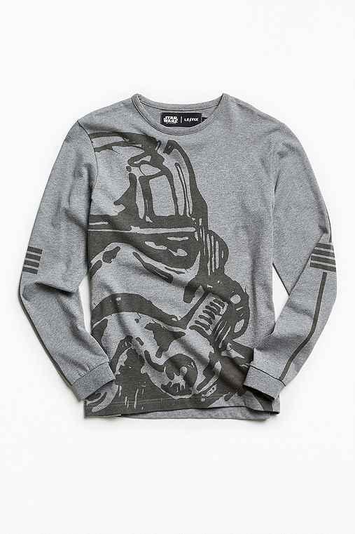 Urban Outfitters Le Fix Storm Trooper Long Sleeve Tee,grey,xl