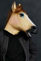 Urban Outfitters Lady Horse Mask,tan,one Size