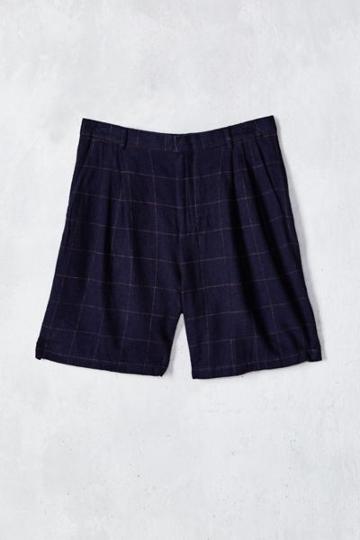 Shades Of Grey By Micah Cohen Windowpane Pleated Short