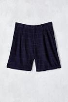 Shades Of Grey By Micah Cohen Windowpane Pleated Short
