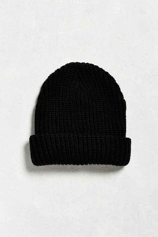 Urban Outfitters Uo Lumberjack Beanie,black,one Size