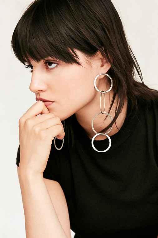 Urban Outfitters London Statement Earring,silver,one Size