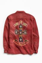 Urban Outfitters Uo Overdyed Guns N' Roses Flannel Button-down Shirt
