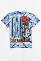 Urban Outfitters Guns N' Roses Tie-dye Illusion Tour Tee,blue Multi,xs
